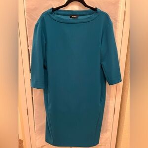 MAX & Co. Knee Length Dress With Pockets Tabriz Blue Cocoon MaxMara